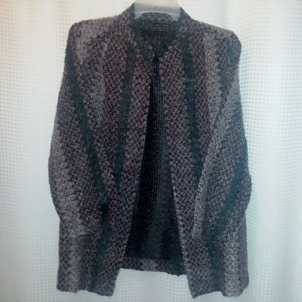 Toni Woods NY | Mohair Open Cardigan Sweater Sz 42